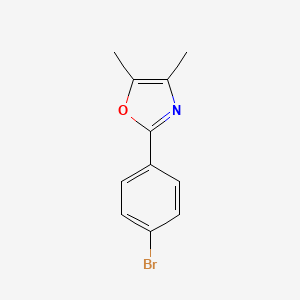 molecular formula C11H10BrNO B8801264 2-(4-Bromophenyl)-4,5-dimethyloxazole 