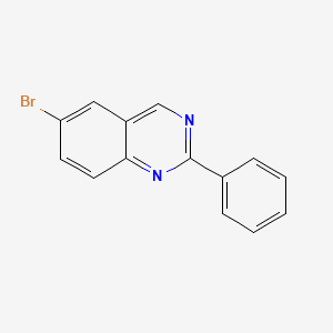 molecular formula C14H9BrN2 B8801301 6-Bromo-2-phenylquinazoline 