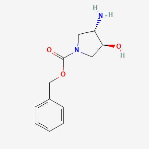 Benzyl (3s,4s)-3-amino-4-hydroxypyrrolidine-1-carboxylate