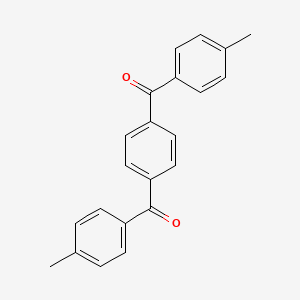 molecular formula C22H18O2 B8801379 Benzene, p-di-p-toluyl- CAS No. 61565-13-7