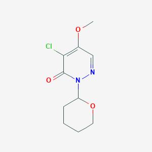 4-chloro-5-methoxy-2-(tetrahydro-2H-pyran-2-yl)pyridazin-3(2H)-one