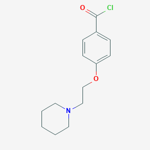 molecular formula C14H18ClNO2 B8801401 4-(2-(Piperidin-1-yl)ethoxy)benzoyl chloride 