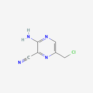 3-Amino-6-(chloromethyl)pyrazinecarbonitrile