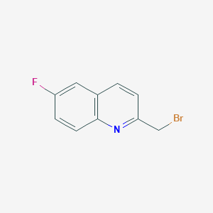 molecular formula C10H7BrFN B8801473 2-(Bromomethyl)-6-fluoroquinoline CAS No. 168083-35-0