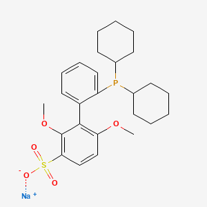 molecular formula C26H34NaO5PS B8801484 Sodium 2'-(dicyclohexylphosphino)-2,6-dimethoxybiphenyl-3-sulfonate 