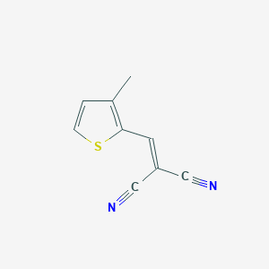 molecular formula C9H6N2S B8801492 [(3-Methylthiophen-2-yl)methylidene]propanedinitrile 
