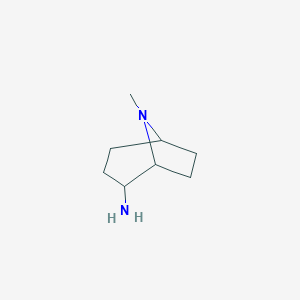 molecular formula C8H16N2 B088015 2-Amino-8-methyl-8-azabicyclo[3.2.1]octane CAS No. 1314981-01-5
