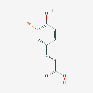 3-(3-Bromo-4-hydroxyphenyl)prop-2-enoic acid