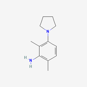 B8801550 2,6-Dimethyl-3-(pyrrolidin-1-yl)aniline CAS No. 1056963-14-4