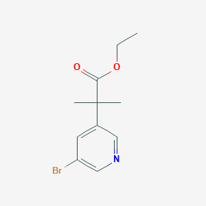 Ethyl 2-(5-bromopyridin-3-YL)-2-methylpropanoate