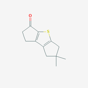 6,6-Dimethyl-1,2,6,7-tetrahydrodicyclopenta[b,d]thiophen-3(5H)-one
