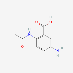 molecular formula C9H10N2O3 B8801582 2-(Acetylamino)-5-aminobenzoic acid CAS No. 54669-98-6