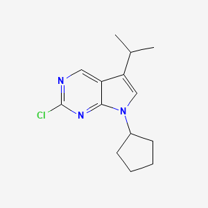 2-Chloro-7-cyclopentyl-5-isopropyl-7H-pyrrolo[2,3-d]pyrimidine