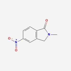 molecular formula C9H8N2O3 B8801769 2-methyl-5-nitro-2,3-dihydro-1H-isoindol-1-one 