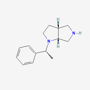 molecular formula C14H20N2 B8801776 (3aR,6aR)-1-((R)-1-Phenylethyl)octahydropyrrolo[3,4-b]pyrrole CAS No. 370880-03-8