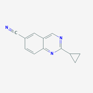 molecular formula C12H9N3 B8801794 2-Cyclopropylquinazoline-6-carbonitrile CAS No. 648423-80-7