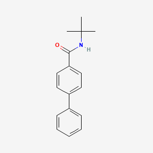 molecular formula C17H19NO B8801822 N-(tert-butyl)-[1,1-biphenyl]-4-carboxamide 