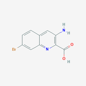 molecular formula C10H7BrN2O2 B8801832 3-Amino-7-bromoquinoline-2-carboxylic acid 