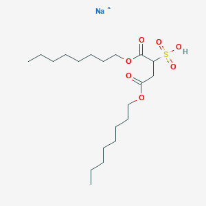 molecular formula C20H38NaO7S B8801838 Butanedioic acid, 2-sulfo-, 1,4-dioctyl ester, sodium salt (1:1) 