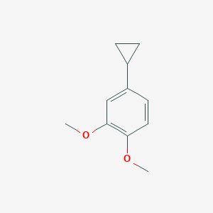 molecular formula C11H14O2 B8801845 4-Cyclopropyl-1,2-dimethoxybenzene 