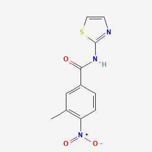 molecular formula C11H9N3O3S B8801848 4-Nitro-3-methyl-N-thiazol-2-yl-benzamide 