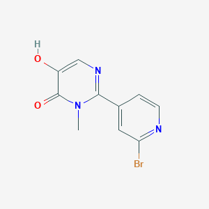 molecular formula C10H8BrN3O2 B8801860 2-(2-bromopyridin-4-yl)-5-hydroxy-3-methylpyrimidin-4(3H)-one 