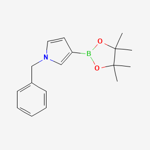 molecular formula C17H22BNO2 B8801867 1-benzyl-3-(4,4,5,5-tetramethyl-1,3,2-dioxaborolan-2-yl)-1H-pyrrole CAS No. 439813-83-9