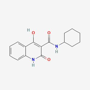 N-Cyclohexyl-4-hydroxy-2-oxo-1,2-dihydro-3-quinolinecarboxamide