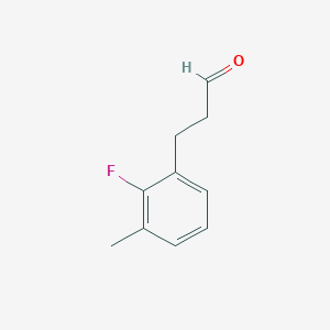 molecular formula C10H11FO B8801946 3-(2-Fluoro-3-methyl-phenyl)-propionaldehyde 