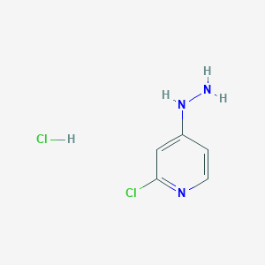 molecular formula C5H7Cl2N3 B8802116 2-Chloro-4-hydrazinylpyridine hydrochloride 