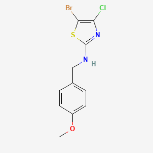 5-Bromo-4-chloro-N-(4-methoxybenzyl)thiazol-2-amine