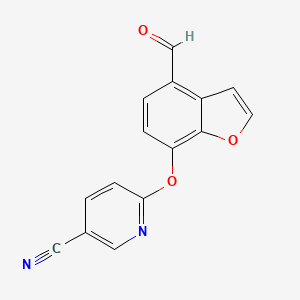 6-((4-Formylbenzofuran-7-yl)oxy)nicotinonitrile