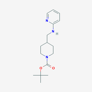 molecular formula C16H25N3O2 B8802159 tert-Butyl 4-((pyridin-2-ylamino)methyl)piperidine-1-carboxylate 