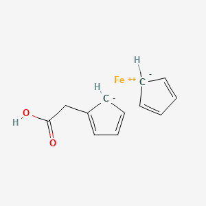 molecular formula C12H12FeO2 B8802207 Ferrocene, (carboxymethyl)- 