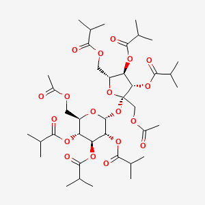 molecular formula C40H62O19 B8802302 Sucrose, diacetate hexaisobutyrate 