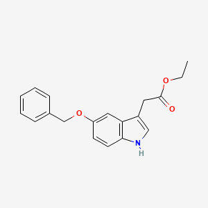 molecular formula C19H19NO3 B8802305 Ethyl 5-(Benzyloxy)indole-3-acetate 