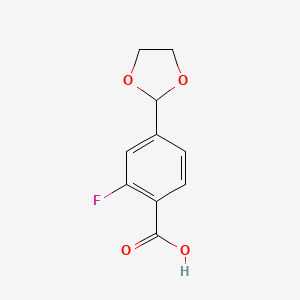 4-(1,3-Dioxolan-2-yl)-2-fluorobenzoic acid