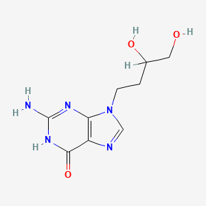 molecular formula C9H13N5O3 B8802415 9-(3,4-Dihydroxybutyl)guanine CAS No. 83470-64-8