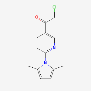2-Chloro-1-(6-(2,5-dimethyl-1H-pyrrol-1-YL)pyridin-3-YL)ethanone