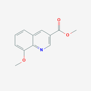 molecular formula C12H11NO3 B8802453 Methyl 8-methoxyquinoline-3-carboxylate 