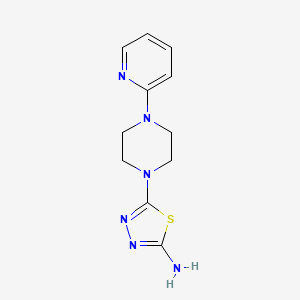 5-(4-Pyridin-2-ylpiperazin-1-yl)-1,3,4-thiadiazol-2-amine
