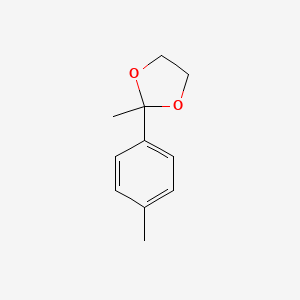 molecular formula C11H14O2 B8802498 2-Methyl-2-(4-methylphenyl)-1,3-dioxolane CAS No. 6135-56-4