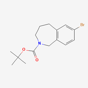 molecular formula C15H20BrNO2 B8802526 tert-butyl 7-bromo-4,5-dihydro-1H-benzo[c]azepine-2(3H)-carboxylate 