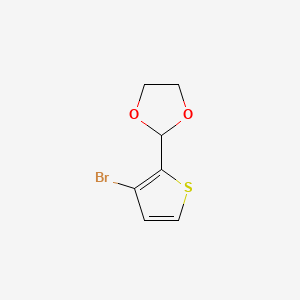 molecular formula C7H7BrO2S B8802552 2-(3-Bromothiophen-2-yl)-1,3-dioxolane 