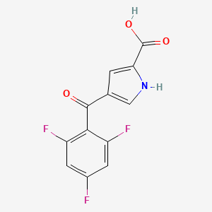molecular formula C12H6F3NO3 B8802586 4-(2,4,6-Trifluorobenzoyl)-1H-pyrrole-2-carboxylic acid CAS No. 1201597-19-4