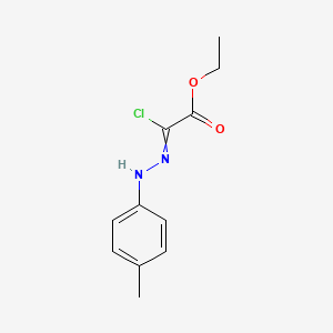 molecular formula C11H13ClN2O2 B8802599 Ethyl 2-chloro-2-[2-(4-methylphenyl)hydrazono]-acetate 