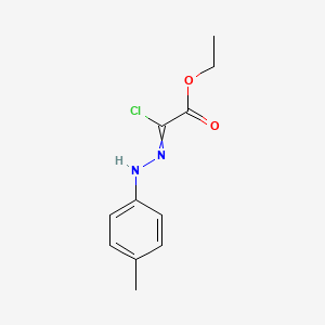 molecular formula C11H13ClN2O2 B8802599 2-Chloro-2-(4-methyl-phenylhydrazono)-acetic acid ethyl ester 