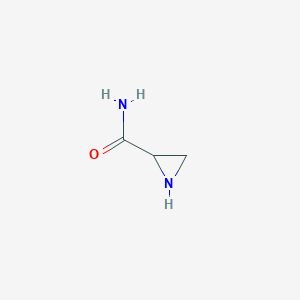 molecular formula C3H6N2O B8802606 2-Aziridinecarboxamide CAS No. 91433-16-8