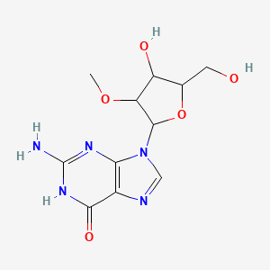 molecular formula C11H15N5O5 B8802630 2-amino-9-[4-hydroxy-5-(hydroxymethyl)-3-methoxy-2-oxolanyl]-3H-purin-6-one 