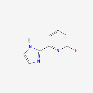 molecular formula C8H6FN3 B8802640 2-Fluoro-6-(1h-imidazol-2-yl)pyridine 